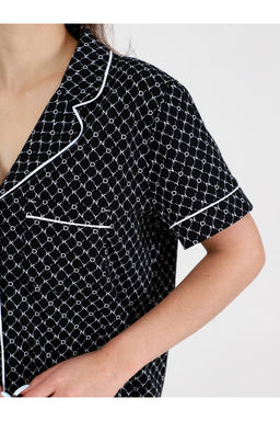 Пижама женская П-90 черный (хлопок, рр 42-54)