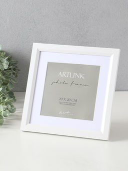 Фоторамка для фото 20х20 см, с паспарту 15х15 см МДФ Anna, белый
