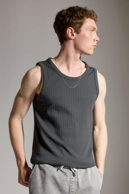 Pamuklu Regular Fit Fitilli Ka_korse Atlet - Defacto фото 3