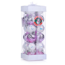 Набор новогодних шаров "Мерцание" 4см*24шт