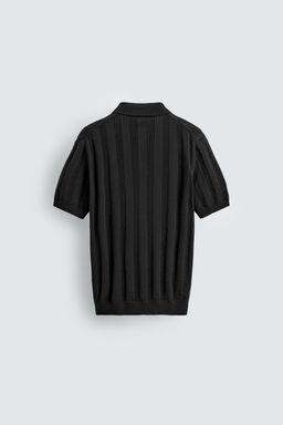 POLO PUNTO REGULAR FIT ESTRUCTURA / Negro - Zara фото 8