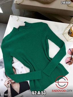 Женская однотонная водолазка