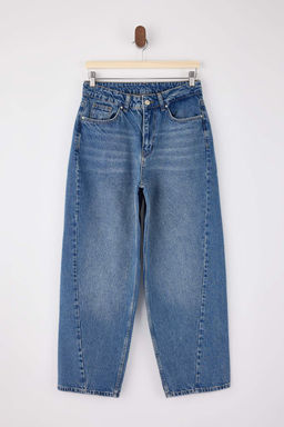 Mavi Dikis Detayl? Yuksek Bel Baggy %100 Pamuk Jeans TWOSS26JE00084