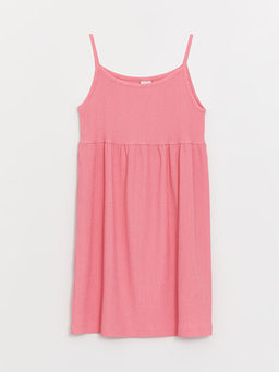 Kare Yaka Ask?l? K?z ?ocuk Elbise