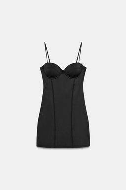 SHORT POLYAMIDE BLEND DRESS - Zara фото 6