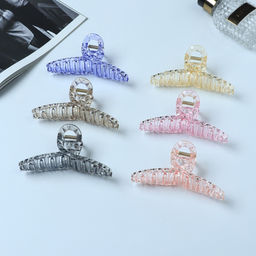 Цена за 12 шт. Крабик для волос «Пейдж», петля, 10.5 см, МИКС