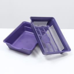 Туалет глубокий с сеткой 36×25×9 см, фиолетовый
