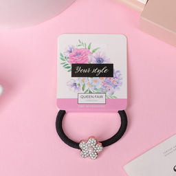 Цена за 6 шт. Резинка для волос «Одри», цветок, 5 см