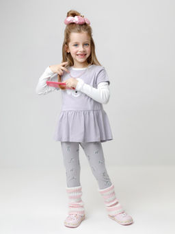 КР 4074/сиреневый 3710 Н090 к647 брюки (лосины) для дев