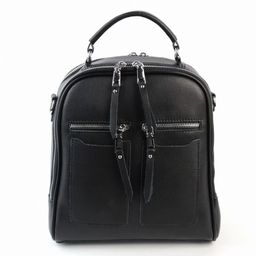 Женский кожаный рюкзак 88001-С Блек