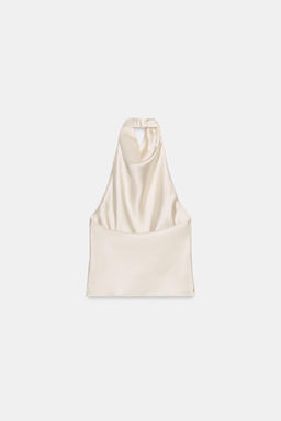 SATIN HALTER TOP - Zara фото 7