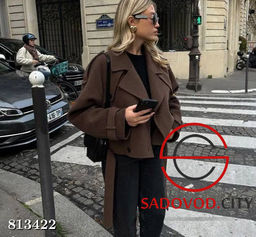 Укороченное пальто оверсайз - Bruno фото 2