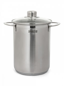 Кастрюля с крышкой и сеткой 4,2л серый нержавеющая сталь