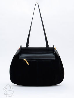 Сумка женская кожаная 1044M black Polina&Eiterou