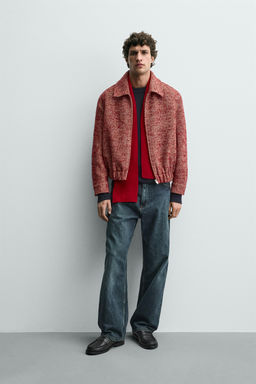 TEXTURED WOOL OVERSHIRT