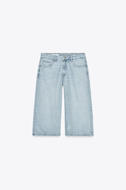 LOW-RISE DENIM JORTS - Zara фото 6