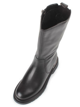 ZA4226M BLACK Сапоги зимние женские (натуральная кожа, натуральный мех, натуральная байка)