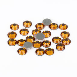 Страз клеевой Zlatka ZRTG-2024 SS20 цветные 4.7 мм стекло 5 x 24 шт в пакете с картонным еврослотом №15 яр.жёлтый (Topaz)