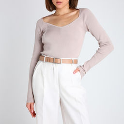 Ремень женский, ширина 3 см, пряжка металл, винт, цвет бежевый - Simaland фото 2