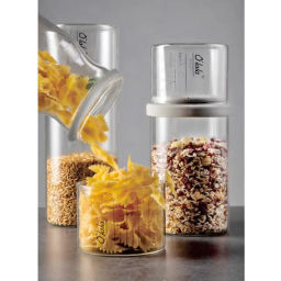 Банка для продуктов стеклянная 850мл "Olala" с мерный стаканом