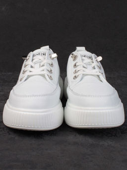 05-SD8-1D WHITE Кроссовки женские (натуральная кожа)