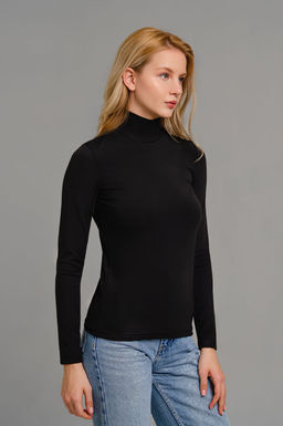 Арт.12803/1 Водолазка женская  42-50 (5 шт) Цвет:черный