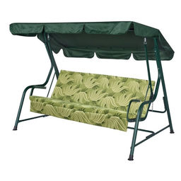 Качели садовые «Карибы», 210×142×155 см, металл, 3-местные, зелёные