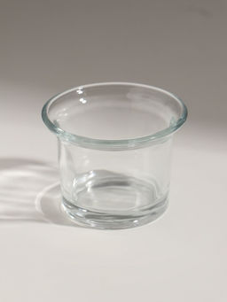 Цена за 3 шт. Стеклянный подсвечник на 1 свечу на 1 свечу «Стаканчик», прозрачный, 6.2×4.6×6.2 см