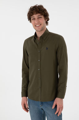 Erkek Koyu Haki Uzun Kollu Basic G_mlek Sepette S_rpriz _ndirim - U.s. polo assn фото 4