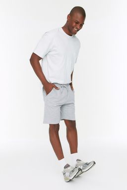 Gri Regular/Normal Kesim Basic Sort & Bermuda TMNSS20SR0169