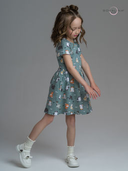 Платье Лето котята хаки - Sovalina фото 16