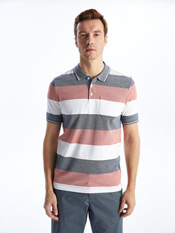 Polo Yaka K?sa Kollu Renk Bloklu Pike Erkek Ti??rt