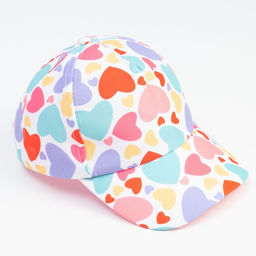 Кепка детская MINAKU "Сердца" цвет белый, р-р 52
