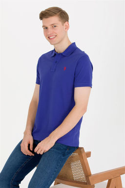 Мужская синяя базовая футболка с воротником-поло Неожиданная скидка в корзине - U.s. polo assn фото 3