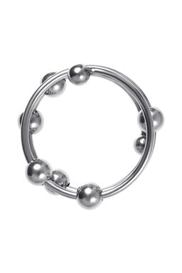 Кольцо под головку пениса Metal by TOYFA, металл, серебристое, 4 см