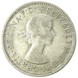 1 флорин (2 шиллинга) 1954 года Австралия  Королевский визит Елизаветы II