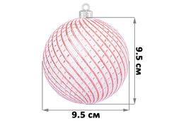 Набор 6 новогодних шаров 9,5*9,5 см Винтаж розовый с эффектом старины - Elan gallery фото 2