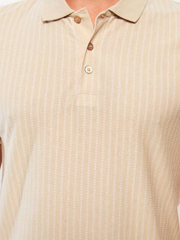 Polo Yaka K?sa Kollu ?izgili Pike Erkek Ti??rt