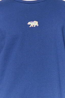Lacivert Oversize/Geni_ Kesim Fit Hayvan Nak__l_ __i Polar/S_cak Tutan Sweatshirt TMNAW23SW00191 - Trendyolmilla фото 2