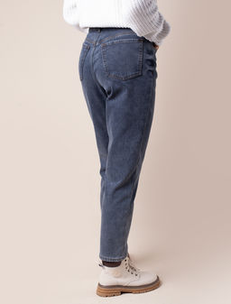 VILATTE / Джинсы mom-fit на ФЛИСЕ с эластаном  фото 4