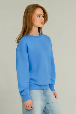 Арт. 15109 Свитшот женский 44-52 (5 шт) Цвет:небесный - Калинка фото 10