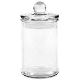 Банка стеклянная прижимная крышка "Цилиндр" 0,15л, д6см, h11см, герметичная стеклянная крышка, в коробке (Китай)
