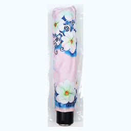 Зонт механический Воздушные цветы, эпонж, 4 сложения, 8 спиц, R = 48 см, цвет МИКС - Simaland фото 5