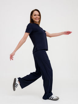 Костюм женский из лапши Леопард темно-синий - Амадэль фото 3