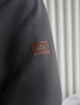 VILATTE/ Худи на молнии из премиального футера трехнитки с начесом