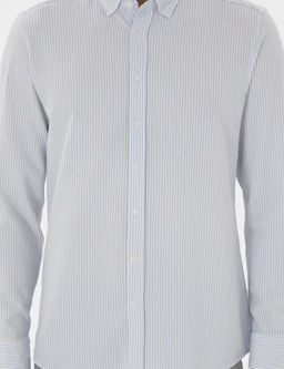 Рубашка Slim Fit светло-голубая с длинным рукавом