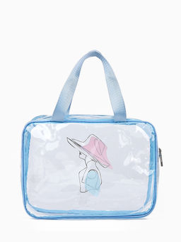 Косметичка для бассейна, с ручками, прозрачная