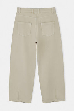 Ekru Yuksek Bel Az Esnek Baggy Jeans TWOSS26JE00302 - Trendyolmilla фото 6