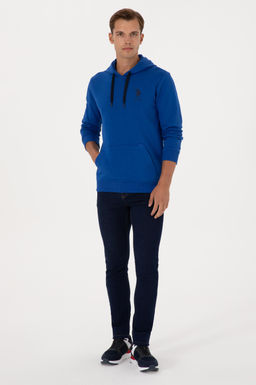 Erkek Mavi Basic Sweatshirt Sepette S_rpriz _ndirim - U.s. polo assn фото 4