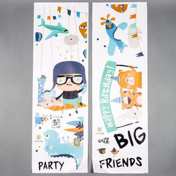 Наклейка интерьерная цветная «Комната мальчишки», 30×90 см, набор 2 листа